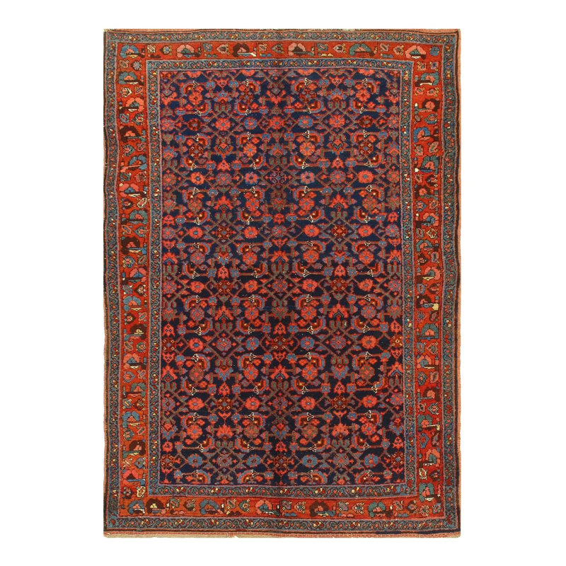 Oriental Area Rug in Navy Blue