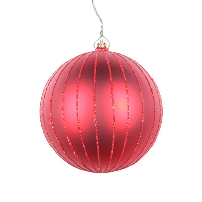 Matte Glitter Ball Ornament