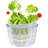 3 Qt Transparent Salad Spinner – Quick Dryer with Non-Skid Base & Locking Lid