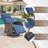 Esquer 59" Outdoor Wicker Poolside Reclining Swivel Chaise Lounge With Adjustable Recliner And Cushions-1888479811-1888479809
