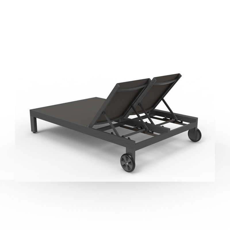 Chaise longue d'extérieur en aluminium Georgie