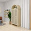 Armoire de rangement, rotin, 28 po, tablettes réglables, grand garde-manger arqué de 70,28 po, présentoir arqué avec 2 portes, polyvalent