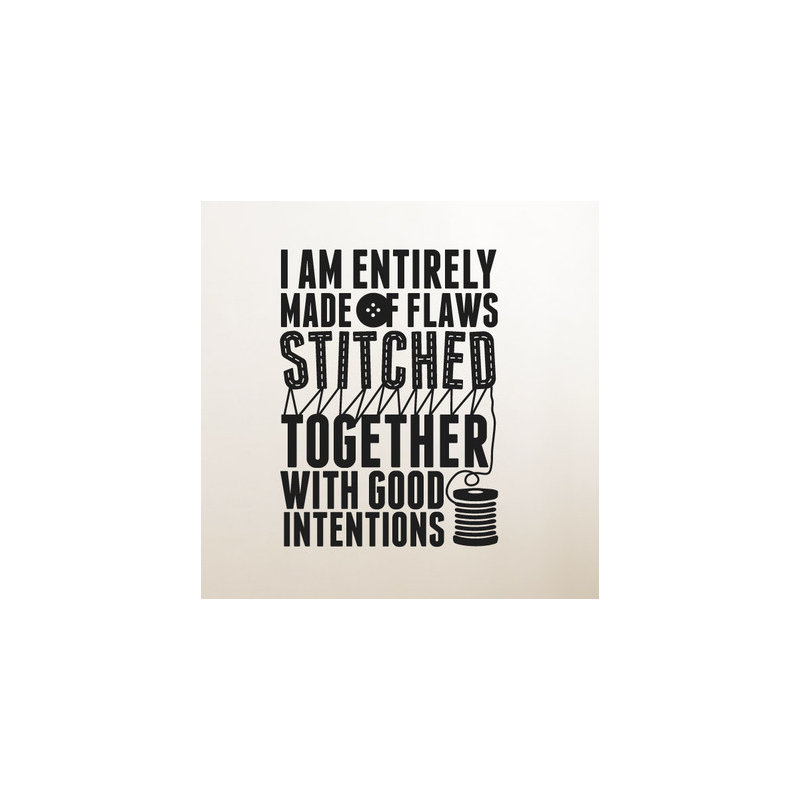 Non-Wall Damaging Wall Decal, Black, Medium