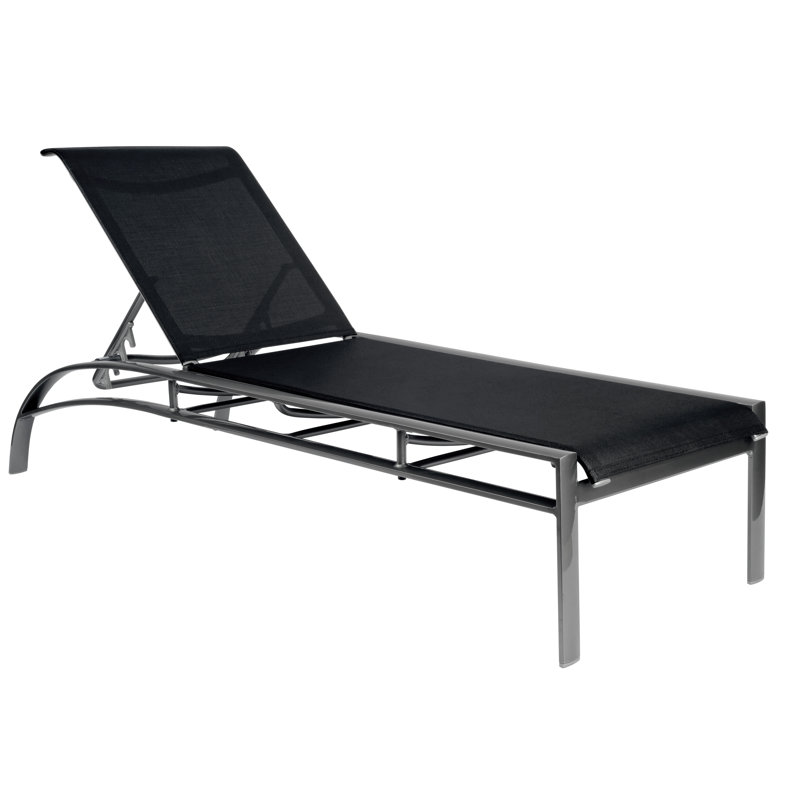 Metropolis Outdoor Chaise Lounge, Porcelain