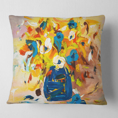 Housse de coussin carré et insert A Vibrant Flower Bouquet