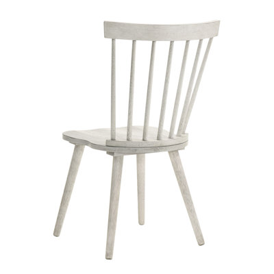 2 chaises d'appoint de salle à manger rustiques en bois massif de style blanc, faciles à assembler pour la maison
