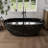 Forma 63" Marble Freestanding Tub Solid Surface Freestanding Soaking Bathtub-124573155