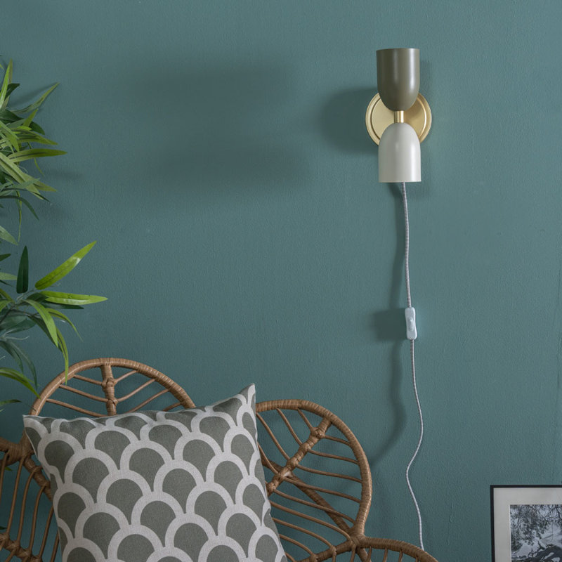 Ezzell Plug-in Armed Sconce, Yes