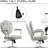 Office Chair, Computer Desk Chair with Button Tufted Velvet-Feel Fabric, Swivel Vanity Chair-619946411