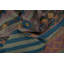 Tapis multicolore à rayures multicolores 8 x 10 dans des tons pastel