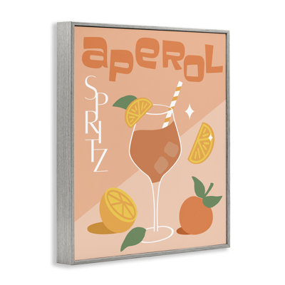 «Aperol Spirz», estampe numérique par Anna Quach