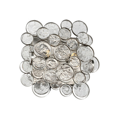 Plafonnier encastré en nickel mat à 4 lumières Dunnygarran