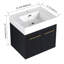 Ensemble de meuble-lavabo simple 23,6 po avec plateau en résine Arlethe