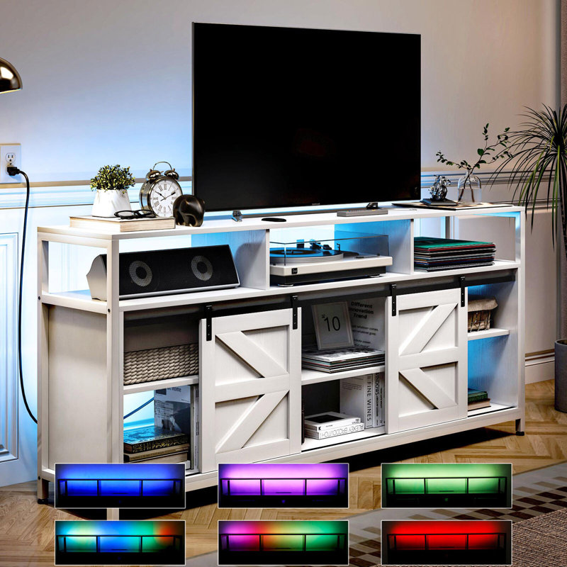 Unfinished TV Stand for TVs up to 70", White
