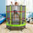Costway 55" Round Backyard Trampoline with Safety Enclosure-55709583