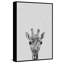 Cheeky Giraffe III - Floater Frame Painting on Canvas-1218136889
