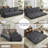 1+3 Piece Convertible Sofa Bed Set - Reclining & Sectional With 6-way Adjustable Backrests, Tufted Corded Fabric, Storage Pockets - Space-saving Living Room Solution-862306883