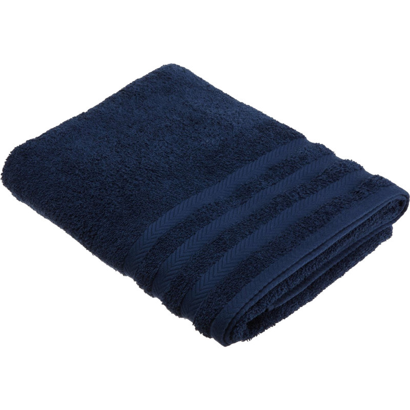 Drap 100% coton de qualité égyptienne Martex, Bleu marine