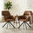 Simple Solid   Dining Chair with Armrests-1599268068