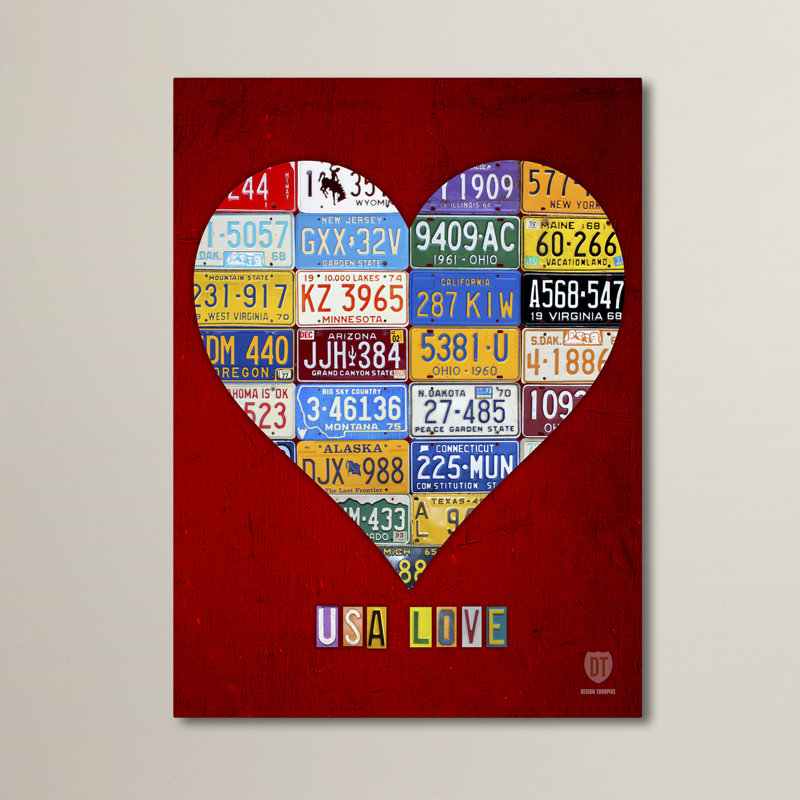«Heart» par Design Turnpike, impression sur toile, H 47 po x l 35 po x P 2 po