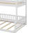 Full XL Over Queen Bunk Bed With Ladder And Guardrails