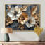 Clarise Goldem Hibiscus liquide Art Harmony II - Hibiscus Wall Art Decor-556784154-556784152-797835744