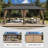 12 x 18 ft Hardtop Patio Gazebo, Outdoor Hardtop Gazebo With Double Roof-114452919
