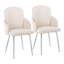 Jaquavia Fabric Upholstered Arm Chair in Cream-911342249-911342254