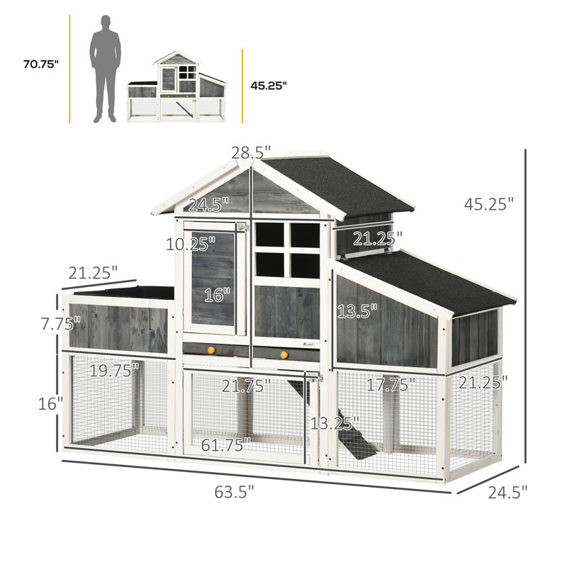 Tucker Murphy Pet™ Dazmond 11.4 Square Feet Chicken Coop | Wayfair