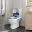 Toilet Seat Soft Close, Quick Release Toilet Seat Adjustable, Top/Bottom Mounting, O-Shape With Beacon Pattern, Duroplast