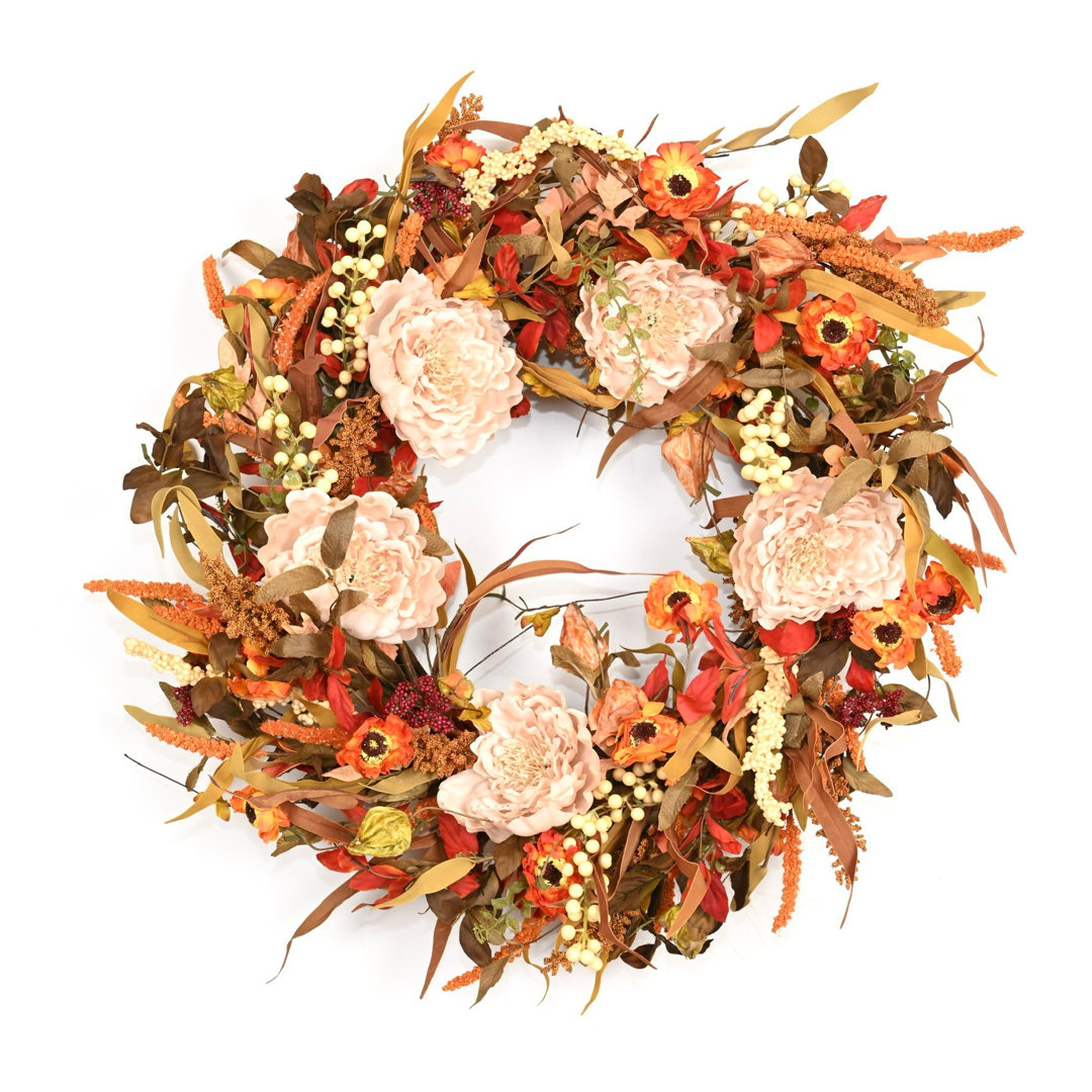 Peony Berry 26" Wreath The Holiday Aisle® Wreath 