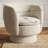 31" Wide Upholstered Tweed Swivel Barrel Accent ArmChair - 360° Rotation (1-Pack)-1617861380-1617774602