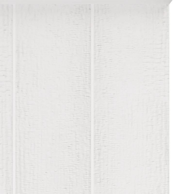 Builders Edge, paire de volets standard à quatre planches jointes, planche-n-lattes, Blanc, 67 po