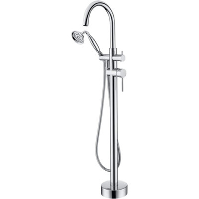 Kalmar 2 Handle Bathroom Freestanding Tub Filler Bath Filler with Diverter