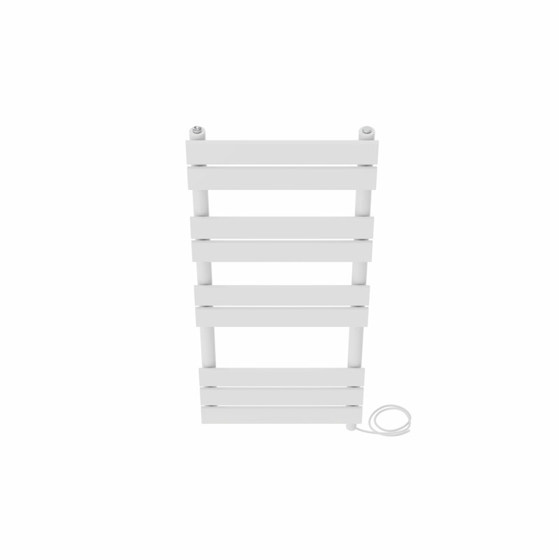 Antwian Flat Panel Towel Rail Heated Towel Rails, 100cm H x 45cm W x 6.2cm D, White
