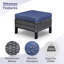 Ingvald 9- Pieces Outdoor Wicker Patio Sofa Seating Group with Fire Pit, Ottomans and Cushions-106915258-106915259