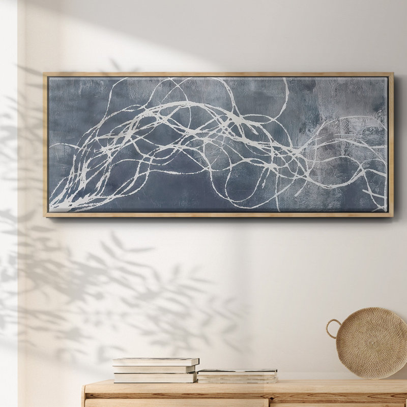 Organic Lining  II - Framed Canvas, 20" H x 50" W