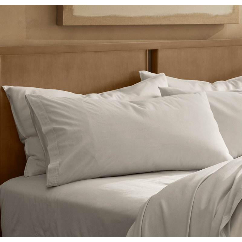 Signature Vintage Washed Pillowcase Set, Vintage Mist, Standard Pillowcase Set