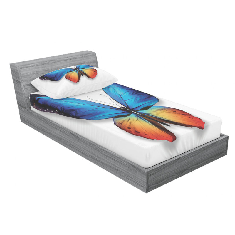 Microfiber Sheet Set, Twin Sheet Set with Fitted Sheet