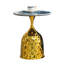 Table d'appoint polyvalente en fer avec plateau rond pour divers réglages