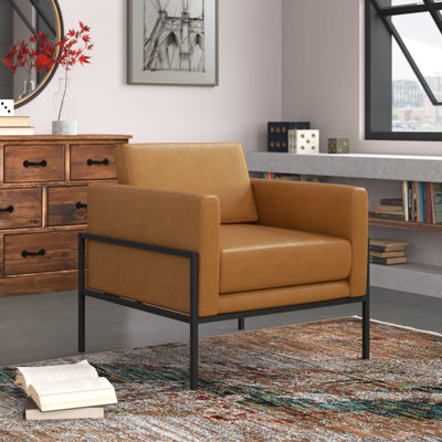 Oliverio 30.5'' Wide Metal Leg Accent Chair