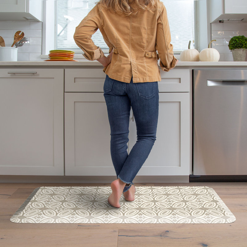 Tapis de cuisine Designer Comfort Anti-Fatigue, 20 po x 48 po, Sable pâle