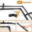 Black 1'' Bay Window Double Curtain Rod