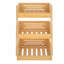 Latunja Wood Cabinet Shelving Rack