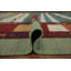 Charmant tapis rayé kilim 8 x 10 avec bordure géométrique colorée