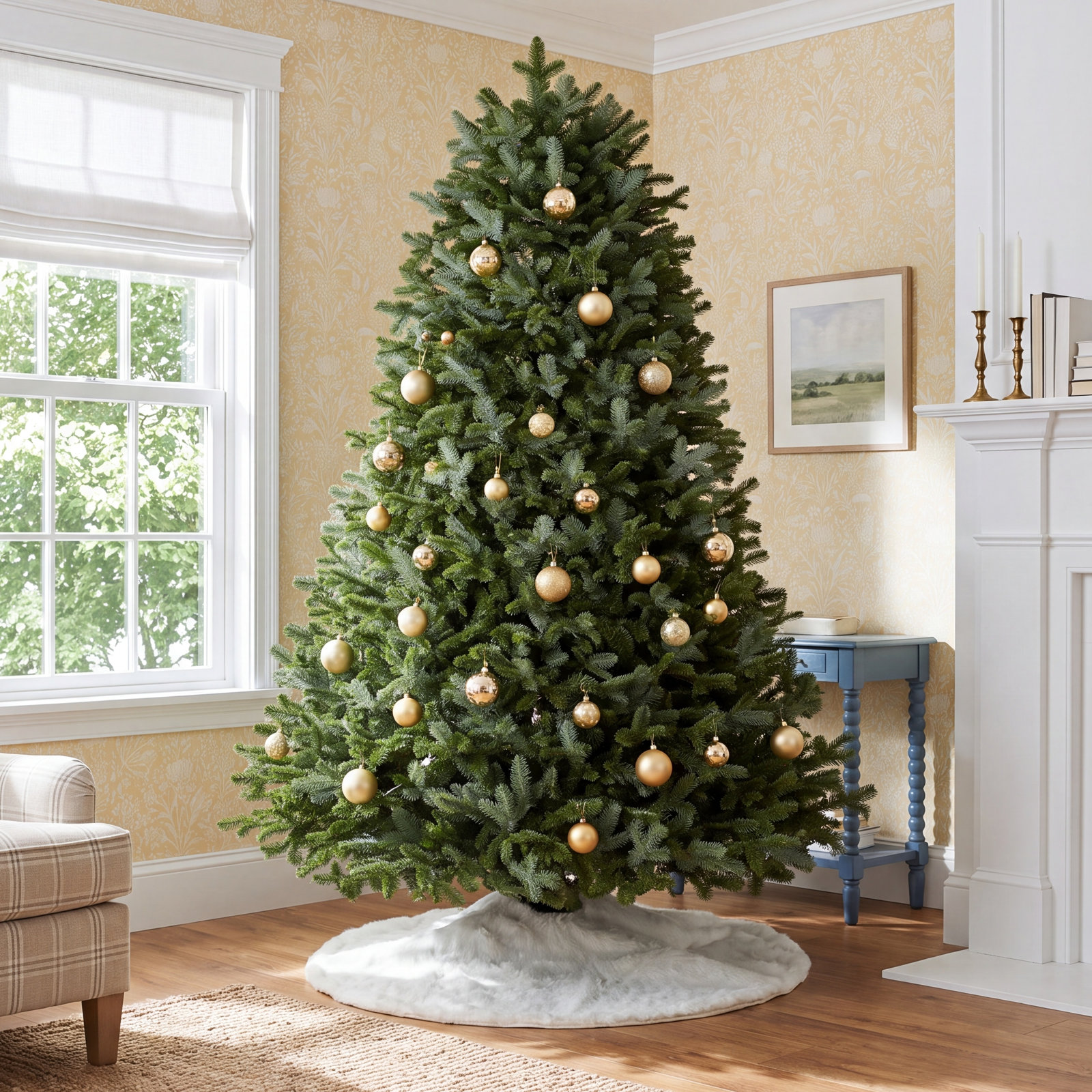 Pre-lit Fraser Fir Christmas Tree, 9'