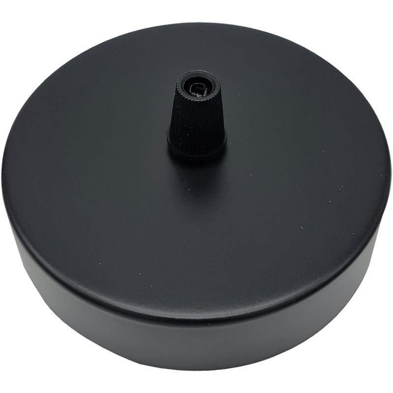 Solarah Single Outlet Ceiling Rose 100Mm Metal Ceiling Rose With Cord Grip And Fitting Accessories, For Ceiling Rose Lighting And Wall Lamp Lighting Kit