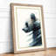 Wolf in Motion Modern - Framed Print-394966814-394966820