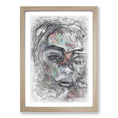 Woman of Colour in Abstract - Picture Frame Graphic Art Print