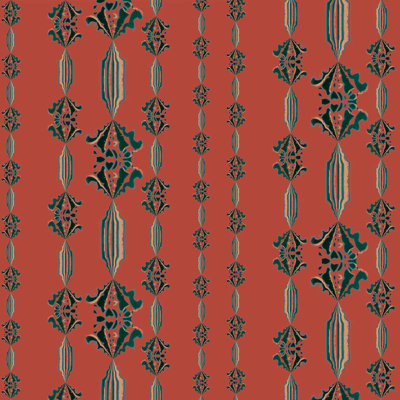Charlie | Floral Stripe Wallpaper Double Roll